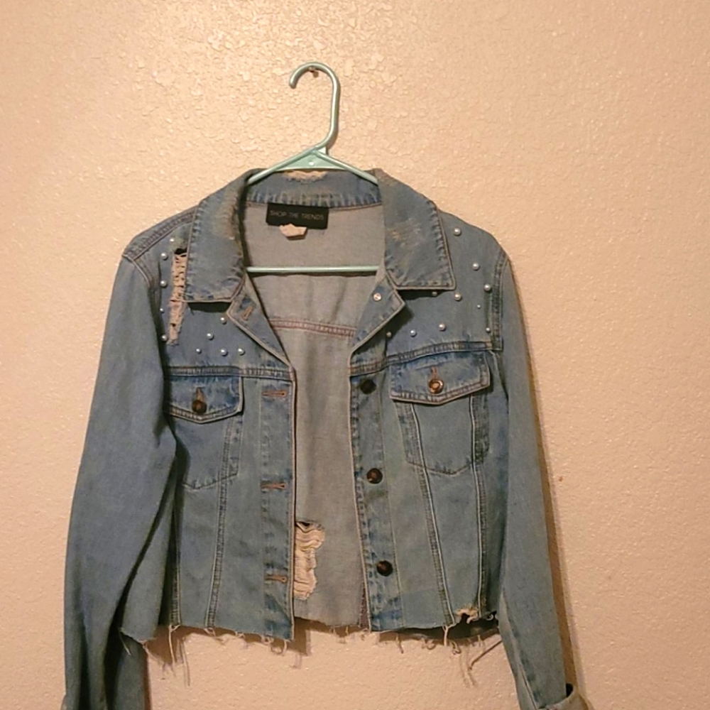 Distressed Jean jacket